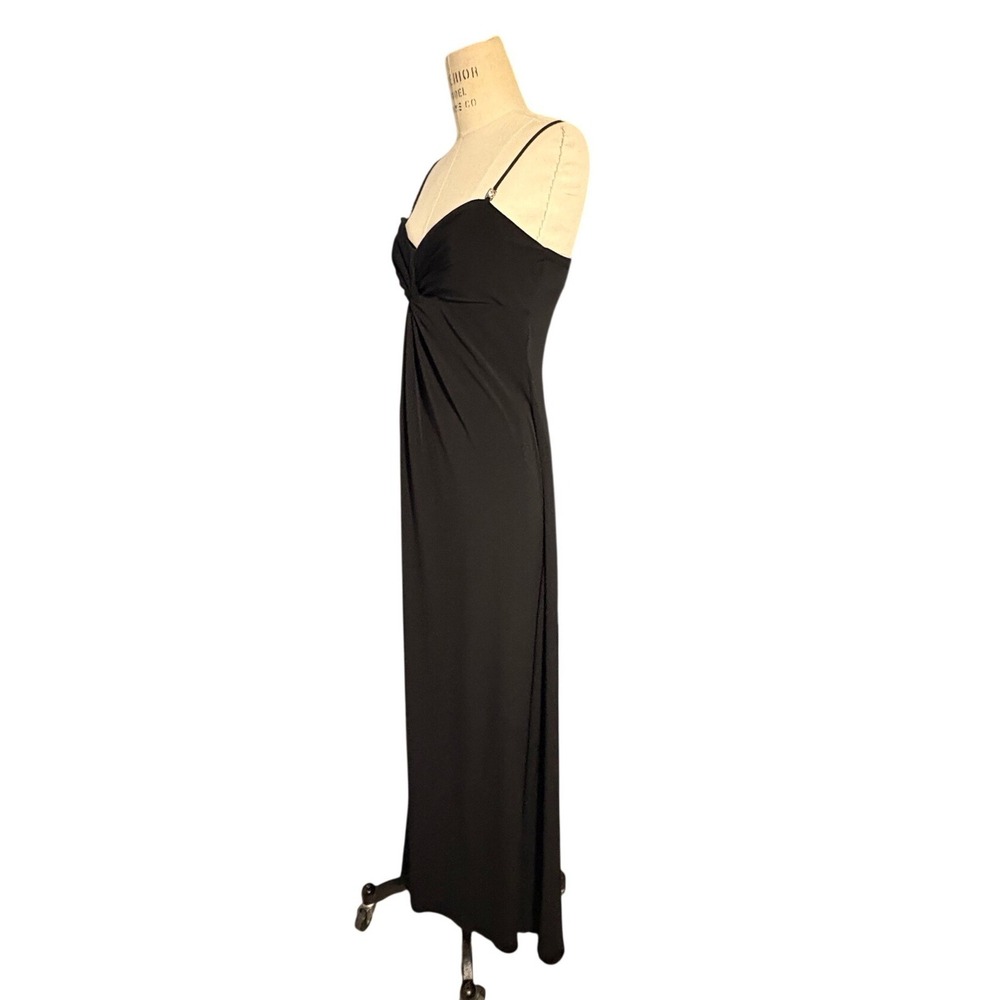Blondie Nites Linda Bernell Black Maxi Dress Special Occasion Gown Sz 9 Evening - Picture 2 of 8